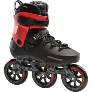 Rollerblade Twister 110 Unisex Adult Fitness Inline Skate, Black/Red, Urban Performance Inline Skates (8/8.5)