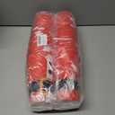 50Pcs Christmas Santa Plastic Cups, 16 oz Santa Belt Design Red Black White Disposable Drinking Cup Xmas Holiday Party Drinkware Table Decor for Xmas Winter Party Beverage Drink Supplies