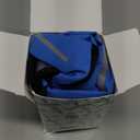 Mile High Life Dog Raincoat, Adjustable Waterproof Reflective Rain Jacket for Small Medium Large Dogs, Lightweight Breathable Pet Rain Coat with Leash Hole(Blue,L Chest 32-40")