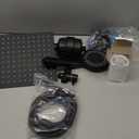 NearMoon Filtered Rain Shower Head, High Pressure 8 Square, and 5 settings Handheld Shower Filter Combo with Self-adhesive Holder / 1.5M Hose - 1 Replaceable Filter Cartridge (Matte Black)