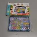 Peacurh Trilingual Learning Toy Tablet with Music & Sound, Montessori Speech Musical Therapy Toys, Gifts for Boy, Girl, Baby, Toddler, for Age 1, 2, 3 Year Old (12-18 Months)