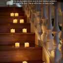 Homemory 24Pack 400+Hour Remote Control Flameless Candles, 2/4/6/8H Timer Led Votive Candles, Battery Operated Tea Lights for Wedding Table Centerpiece, Holidays, Halloween Pumpkins, Christmas Decor (White Base (Warm White Light))