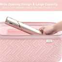 Leudes Hair Tools Travel Bag for Shark Flexstyle Carrying Case Portable Shark Hair Air Wrap Dryer Case Waterproof Dustproof Flat Curling Iron Travel Organizer (Pink)
