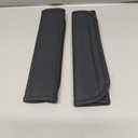 2PCS Car Seat Belt Cover Pad,Breathable Leather Seatbelt Covers for Shoulder Protection and Car Decorations,Universal Seatbelt Cushion Adding Car Seat Strap Pads Car Accessories Interior (Black)