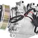 38810-R1A-A01 AC Compressor w/Clutch Compatible with Honda Civic 1.8L 2012-2015, for Acura ILX 2.0L 2013-2015 Replacement 38810R1AA01 0610360 16003527