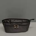 GIVLEFLY Small Purse & Handbag Organizer Insert with Zipper, Multiple Pockets and Handle, Lightweight Bag DividerDark Grey