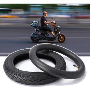 14x2.50 Bike Tire Set, 14x2.50 64-254 Inner and Outer Tires, 2.50-10 Dirt Bike Tire Street Neumtico, 60/100-10 Thickened Tires, 36 P.S.I. Max Load 330 Lbs 45 P.S.I