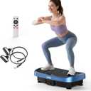 Vibration Plate Exercise Machine - 330lbs Weight Capacity, 120 Speed Levels, 5 Program Modes - Full Body Workout for Home Fitness, Toning & Wellness, LED Display, Low Noise Motor (Blue)
