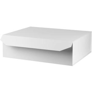 1 Pcs Matte White Extra Large Gift Box with Lid, 19x16x6 Inches, Hard Magnetic Giant Gift Boxes for Presents Clothes Robe Wedding Dress Sweater,Reusable Foldable Bridesmaid Proposal Box