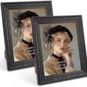 Edenseelake 8x10 Picture Frames Set of 2, Vintage Black Photo Frame 8 by 10 for Tabletop or Wall Decor
