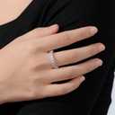 Amazon Essentials 14K Gold Plated Cubic Zirconia Stackable Statement Ring, Size: 10
