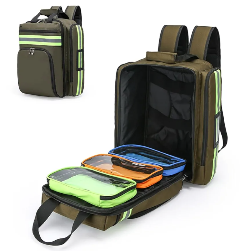 Medical Bag Empty First Aid Backpack, Medicine Mag Empty Emergency Bag,Medical Bag Organizer，Emergency Medical Backpack,First Aid Backpack, Medicine Mag (Bag Only)