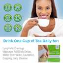 Bruizex Lymphatic Green Tea, Lymphatic Drainage Cleanse & Detox, Natural Herbal Blend for Lymphatic System Health, Post Surgery Recovery Liposuction, BBL, Tummy Tuck, Lipedema & Lymphedema, 30-Pack (EXP 03/19/27)