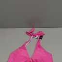 Ocean Blues Women's V-Neck Bikini Top Twist Triangle Swimsuit Top Halter Bathing Suit Top, (Hot Pink, Medium)
