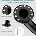 Grab Bar Bundle for ADA Compliance, Matte Black Stainless Steel 1.5" Diameter 3-Piece Set (18", 36", 42") for Commercial Restrooms & Shower Safety Bars for Seniors