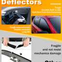 in-Channel Window Rain Guard for Fit for Toyota Camry 2025-2026 Rain Guards Side Window Visors Low Profile Vent Visor Window Deflectors Vent Shades Car Accessories