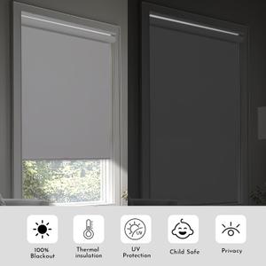 Persilux Cordless Window Shades Blinds (36" W x 72" H, White) 100% Blackout Roller Window Shades UV Protection Energy Saving Window Roller Shades for Windows, Home and Office Persilux Cordless Window Shades Blinds (36" W x 72" H, White) 100% Blackout Roller Window Shades UV Protection Energy Saving Window Roller Shades for Windows, Home and Office