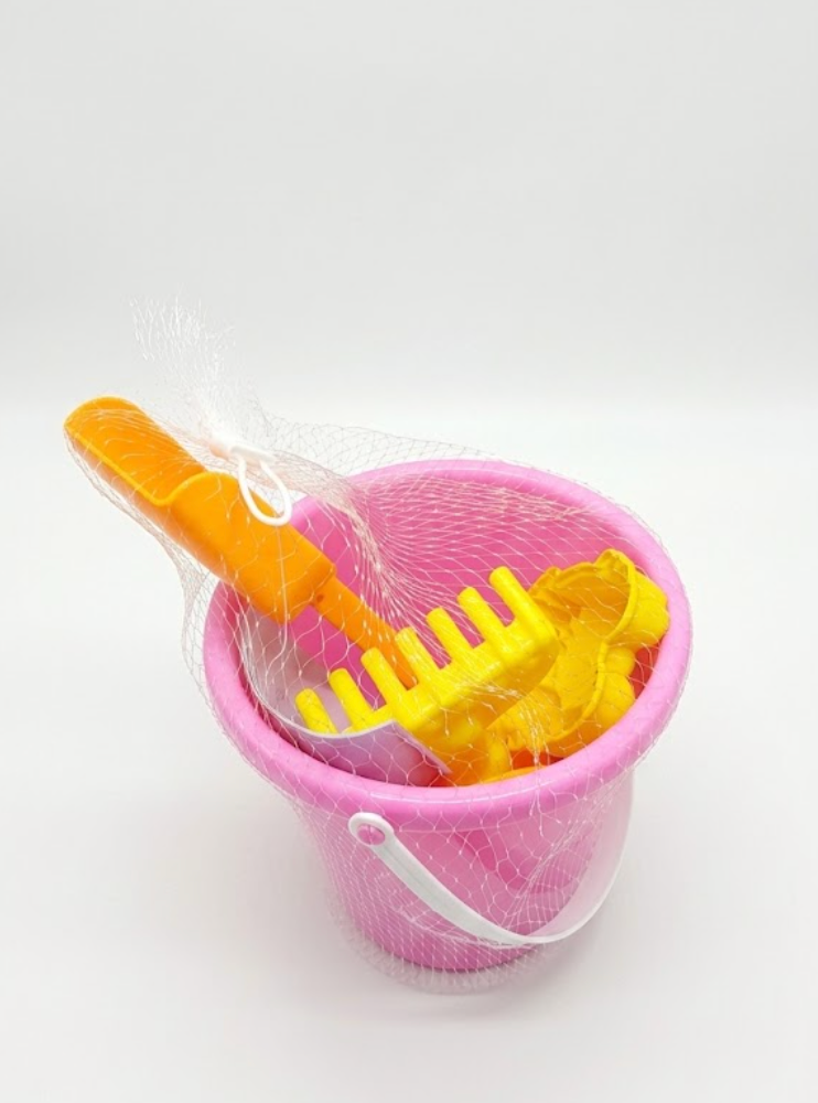 Toys Toddlers with Silicone Bucket Shovels & Sand Castle Building Kit Molds, Sandbox Toy Travel, Beach Party, Fishing, Summer Activities