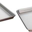 Cuisinart Baking Sheet, 15 Inch Sheet Pan for Baking, Bronze, AMB-15BSBZ (Pack of 2)