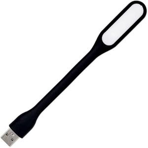 BUBUCAM USB Lamp LED Mini Light Laptop Computer Notebook Reading Lamp Silicone Gooseneck Black
