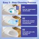 Toilet Cleaner - 2 Bottles, Powerful Bathroom Cleaning Product, Effectively Removes Stubborn Stains - Powder - 8.4 Ounces