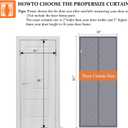 Magnetic Thermal Insulated Door Curtain for Winter Fits Door Size 32" x 80" Thicker Oxford Fabric Temporary Door Insulation Cover Upgraded Oxford Cloth Polyester Fiberfill(Grey)