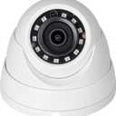 DahuaSecurity 4MP PoE IP Turret Camera with 12 IR LED, IP Security Camera Outdoor Indoor Night Vision IP67 Waterproof 2.8mm Wide Angle Lens Full Metal casing Motion Detection (Dome-eyeball-4MP)