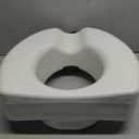 Medline 5" Raised Toilet Seat with Lock, No Arms, White, 400 lb Capacity - Easy Installation - Elderly & Disabled Bathroom Aid