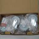 HOLKIE Caster Wheels 3 inch Locking Casters Set of 4, Threaded Stem 3/8" -16 x 1-1/2" (Diameter 3/8", Length 1-1/2") Swivel Heavy Duty Castors Gray