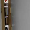 1 Inch Double Curtain Rods 36 to 72 Inches(3-6 ft) Bronze Drapery Rods for Windows 24 to 68 Inches, Telescoping Dual Curtain Rod with Woven Leaf Finials