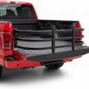 Ajustable Retractable Aluminum Truck Bed Extender, 51"-60" Fits for Toyota Tacoma, Nissan Frontier, Chevy Colorado, GMC Canyon, Ranger, Gladiator, Ridgeline, Tailgate Extension, Drilling Needed