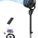 Dreo Fan for Bedroom, 80 Oscillating Standing Fan, 25dB Quiet, 80ft Pedestal Fans for Home Office, 90 Manual Vertical, 3 Speeds, Remote, 34-41" Adjustable Height, Air Circulator (Black)