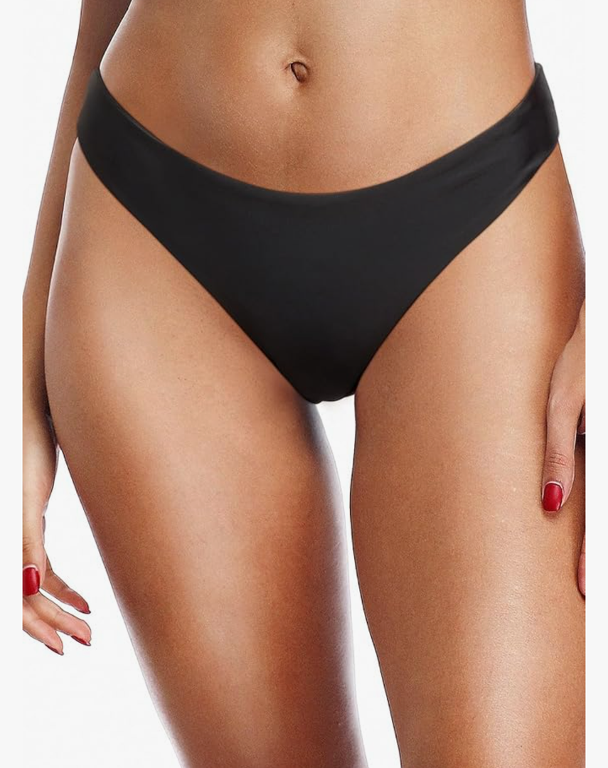 Women Cheeky Bikini Swimsuit Bottom - High Cut Bathing Suit Bottoms Low Rise Brazilian Swim Bottom 2025 Swimwear. Size Small