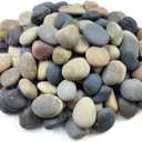 20 lbs Natural River Rocks Mexican Beach Pebbles, 2-3 Inch Decorative River Rocks for Landscaping Garden Paving Plant Rocks Crafting Walkways and Outdoor Decorative Stone