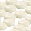 36 Pack Floating Candles, 3 Ivory Unscented Dripless Wax Burning Candles, for Weddings, Party, Cylinder Vases, and Home Decorations