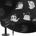 Halloween Projection Lights Outdoor, Rotating Ghost Projector Lights with Timer Function, Halloween LED Projector Waterproof for Outside House Yard Garage Front Door Decor