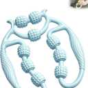 Nine-Wheel Roller for Leg Muscles,Your Ultimate Solution for Relaxation and Recovery,Hamstring Roller (Blue)