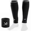 LUX Soccer Sleeves w/FREE Guard Stays for Men/Boys/Youth Compatible w/Soccer Grip Sock, L