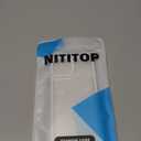 NITITOP Compatible with iPhone 15 Case Cute Clear Durable Ribbon Bowknot Pattern for Girls Women Soft TPU Transparent Full Camera Lens Shockproof Protective Phone Cover - White