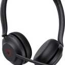 Yealink UH35 Professional USB Headset, Dual Wired Headset with Noise Cancelling Microphone, Call and Music Mode, Lightweight Comfort Design, Stereo, Teams Certified (Black)