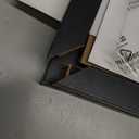 ccdcc 12x18 Picture Frame Set of 2, 12 x 18 Wood Poster Frames with Mat for 11x17, Wooden Photo Frames with Tempered Glass Cover for Wall Display,Black