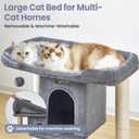 Cat Tree Tower Scratching Post for Indoor Large Adult Cats with Perch Bed