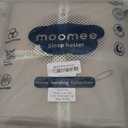 MooMee Bedding Duvet Cover Set 100% Washed Cotton Linen Like Textured Breathable Durable Soft Comfy (Solid Tan, King 104"x90")