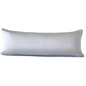 evolive Luxury 100% Tencel Material Silk Feel Cooling Breathable Pillow Cover/Pillowcases (Mineral Blue, 21X54 Body Pillow Cover)