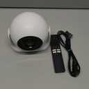 Mini Projector with WiFi and Bluetooth, 4K Support 180 Rotation, Auto Focus & Keystone Portable Projector with Built-in Apps and Speaker, Home Movie Projector Compatible with TV Stick/Phone/Laptop (White ball)