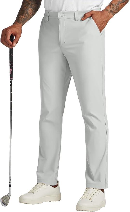 Willit Mens Golf Pants Stretch Dress Pants Quick Dry Work Business Slacks Casual Pants with 4 Pockets, Size 42×28