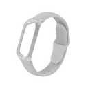 TUDIA Snap On PC Case with Adjustable Silicone Wristband Compatible with PLAUD NotePin AI Voice Recorder [for 5.6"8.5" Wrists] Comfort Lightweight Wearable Strap Secure Fit Accessories - Light Gray