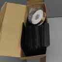 YooNotee 100 Pcs Small Gifts Boxes 4x4x4 Inches Black Square Gift Boxes with Lids Cards Ribbons, Square Favor Box Bulk for Gifts Candy Wedding Bridesmaids Birthday Party(4x4x4 Inches, Black)