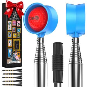 9Ft/12Ft Telescopic Stainless Steel Golf Ball Retriever for Water, High Durability Double Sided Golf Ball Picker Upper, Men's and Women's Golf Accessories Gifts. (Blue)