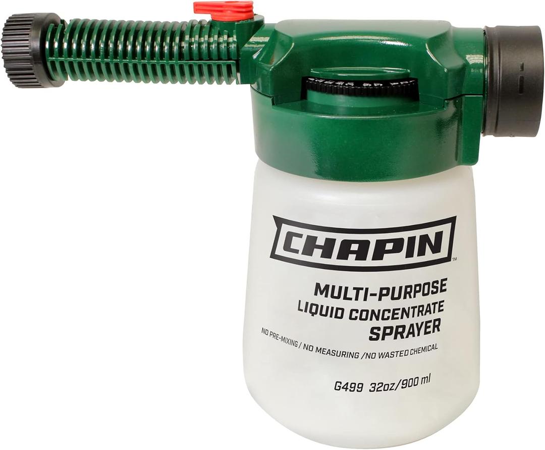 Chapin G499 Select-N-Spray No Pre-Mix Adjustable Rate Dial Hose End Sprayer (32 OZ)